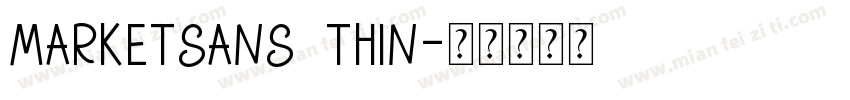 MarketSans Thin字体转换